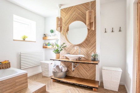 Ванна кімната в скандинавському стилі